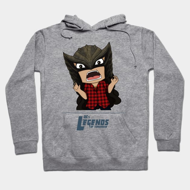 Zari Tomaz Wearing Hawkgirl Mask Hoodie by RotemChan